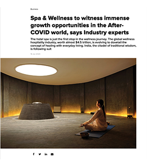 Post COVID scenario of the wellness industry