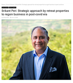 Authored Article on strategic approach by retreat properties to regain business in post-covid era