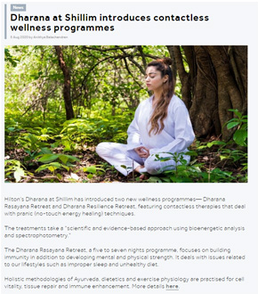 Dharana at Shillim introduces contactless wellness programmes