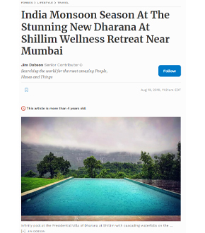 India Monsoon Season At The Stunning New Dharana At Shillim Wellness Retreat Near Mumbai