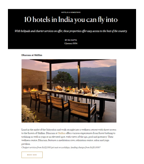 10 hotels in India you can fly into