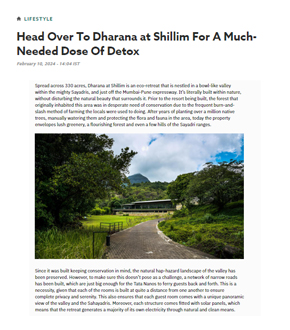 Head Over To Dharana at Shillim For A Much-Needed Dose Of Detox