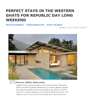 PERFECT STAYS IN THE WESTERN GHATS FOR REPUBLIC DAY LONG WEEKEND